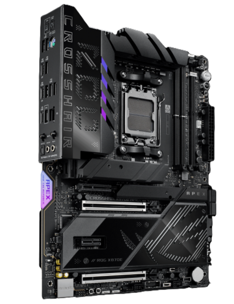 Дънна платка ASUS ROG CROSSHAIR X870E APEX WIFI 7, AM5, 2x DDR5, 5x M.2, 4 x SATA 6Gb/s, ATX