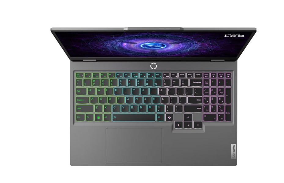 Лаптоп Lenovo LOQ 15IAX9E, Intel Core i5-12450HX 8C (1.80 / 4.40 GHz, 12MB Cache), 15.6" (39.62 cm) Full HD IPS 144Hz Anti-Glare Display, NVIDIA GF RTX 4050 6GB, 24GB DDR5, 512GB M.2 NVMe SSD, Free DOS