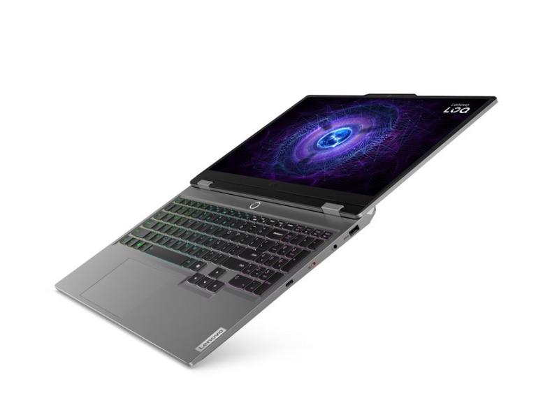 Лаптоп Lenovo LOQ 15IAX9E, Intel Core i5-12450HX 8C (1.80 / 4.40 GHz, 12MB Cache), 15.6" (39.62 cm) Full HD IPS 144Hz Anti-Glare Display, NVIDIA GF RTX 4050 6GB, 24GB DDR5, 512GB M.2 NVMe SSD, Free DOS