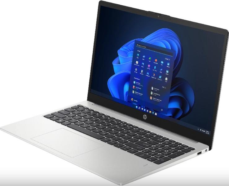 Лаптоп HP 250 G10,  Intel Core i3-1315U 6C (1.2/4.5GHz, 10MB Cache), 15.6'' (39.62 cm) FHD IPS, Intel UHD Graphics, 8GB DDR4, 256GB M.2 NVMe SSD, Free DOS