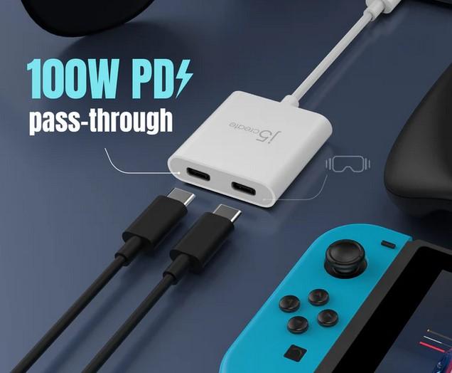 Адаптер j5create USB-C към 2x Dual USB-C
