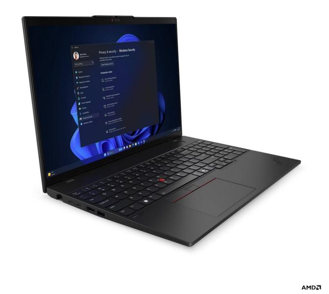 Лаптоп Lenovo ThinkPad L16 G1, AMD Ryzen 5 PRO 7535U 6C (2.9 / 4.55 GHz, 16MB Cache), 16.0" (40.64 cm) WUXGA IPS Anti-glare, 16GB DDR5, 512GB M.2 NVMe SSD, Windows 11 Pro