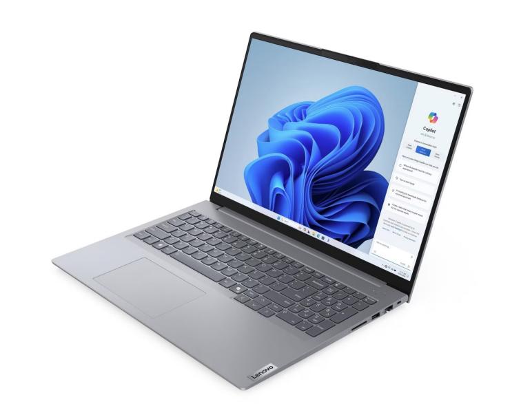 Лаптоп Lenovo ThinkBook 16 G7 ARP, AMD Ryzen 7 7735HS 8C (3.2 / 4.7 GHz, 16MB Cache), 16.0" (40.64 cm) WUXGA IPS Anti-glare, 32GB DDR5, 1TB M.2 NVMe SSD, Free DOS