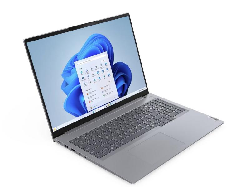Лаптоп Lenovo ThinkBook 16 G7 ARP, AMD Ryzen 7 7735HS 8C (3.2 / 4.7 GHz, 16MB Cache), 16.0" (40.64 cm) WUXGA IPS Anti-glare, 32GB DDR5, 1TB M.2 NVMe SSD, Free DOS