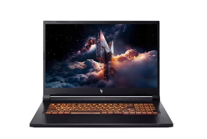 Лаптоп ACER Nitro V17 ANV17-41-R7Y3, AMD Ryzen 7 260 8C (3.8/5.1GHz, 24MB Cache), 17.3" (43.94 cm) FHD IPS, 180 Hz, NVIDIA GeForce RTX 5060 8GB GDDR7, 16GB DDR5, 1TB M.2 NVMe SSD, Free DOS