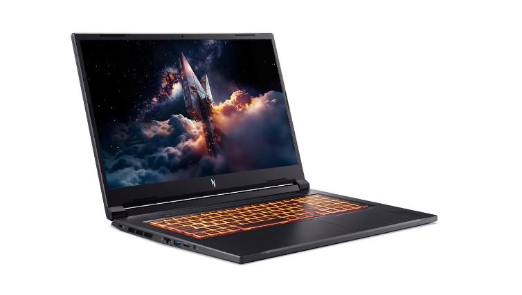 Лаптоп ACER Nitro V17 ANV17-41-R7Y3, AMD Ryzen 7 260 8C (3.8/5.1GHz, 24MB Cache), 17.3" (43.94 cm) FHD IPS, 180 Hz, NVIDIA GeForce RTX 5060 8GB GDDR7, 16GB DDR5, 1TB M.2 NVMe SSD, Free DOS