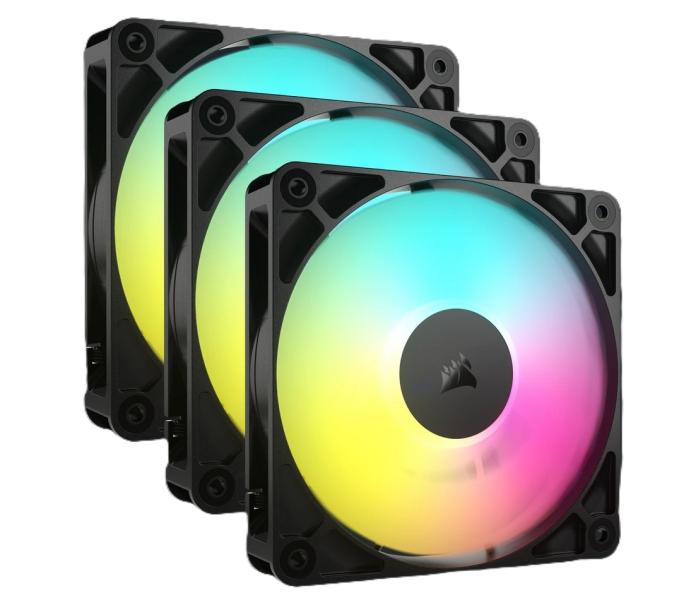 Комплект вентилатори CORSAIR RS120-R ARGB, 120mm ARGB Fan, Triple Pack