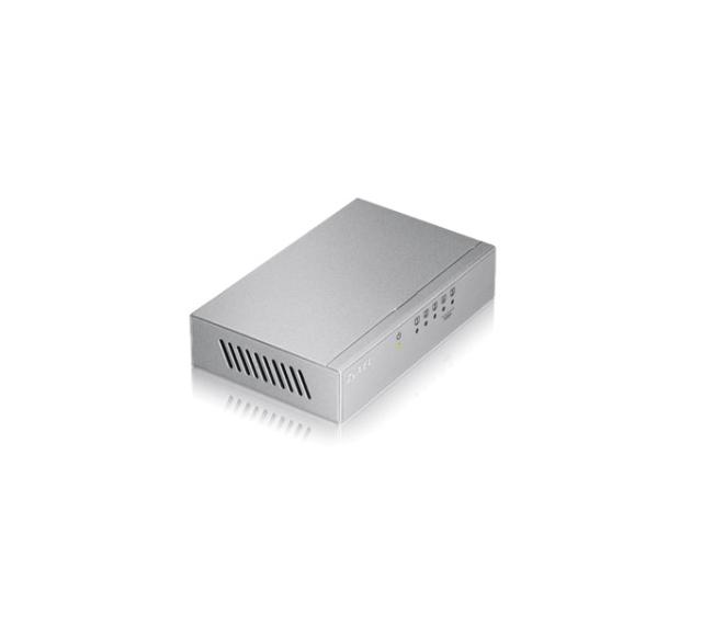 Суич ZyXEL ES-105AV3, 5-port 10/100Mbps Ethernet switch, 2x QoS, desktop, metal housing