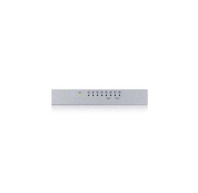 Суич ZyXEL GS-108B v3, 8-port 10/100/1000Mbps Gigabit Ethernet switch, desktop, metal housing