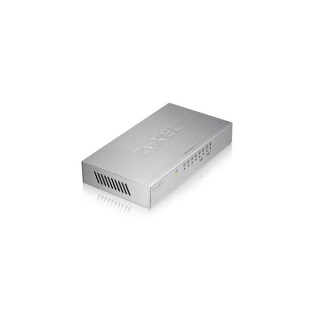 Суич ZyXEL GS-108B v3, 8-port 10/100/1000Mbps Gigabit Ethernet switch, desktop, metal housing