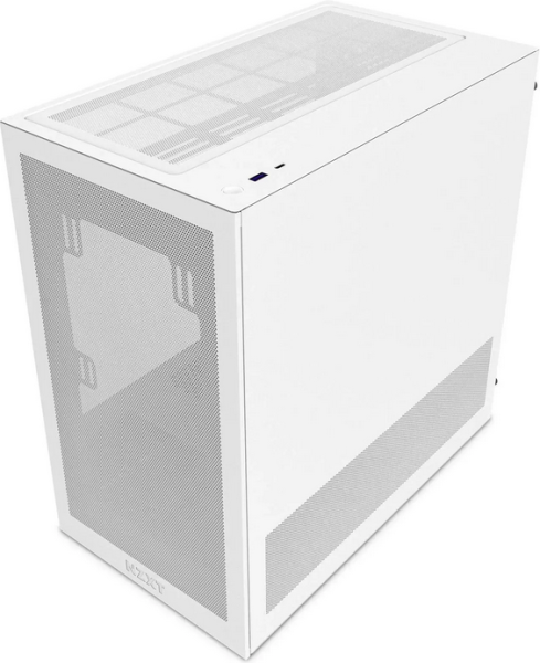 Кутия NZXT H3 Flow 2025 White, Micro Tower, 1 x USB 3.2 Type-A, 1 x USB 3.2 Gen 2x2 Type-C, Micro-ATX, Mini-ITX