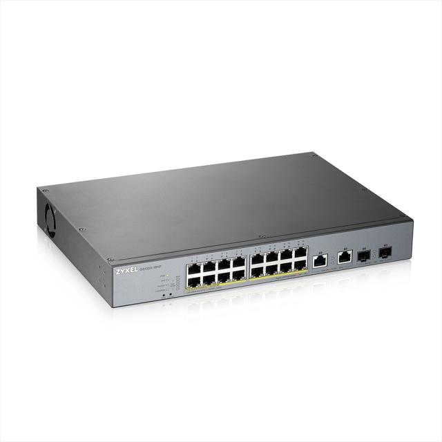 Суич ZyXEL GS1350-18HP, 18 Port managed CCTV PoE switch, long range, 250W