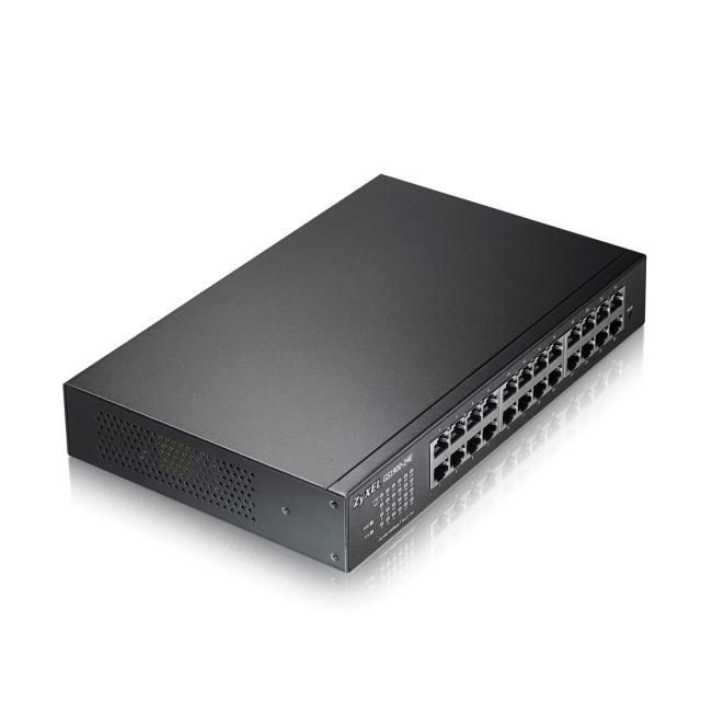 Суич ZyXEL GS1900-24E v3, 24-port GbE L2 Smart Switch, desktop, fanless