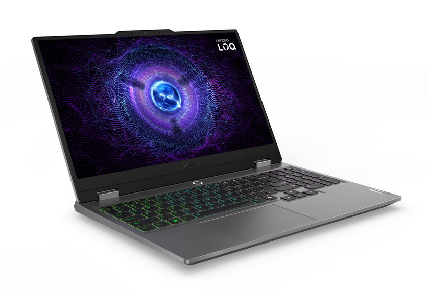 Лаптоп Lenovo LOQ 15IRX9, Intel Core i5-13450HX 10C (2.4/4.6GHz, 20MB Cache), 15.6'' (39.62 cm) FHD IPS Anti-glare, 144MHz, NVIDIA RTX 4050 6GB GDDR6, 24GB DDR5, 512GB M.2 NVMe SSD, Free DOS