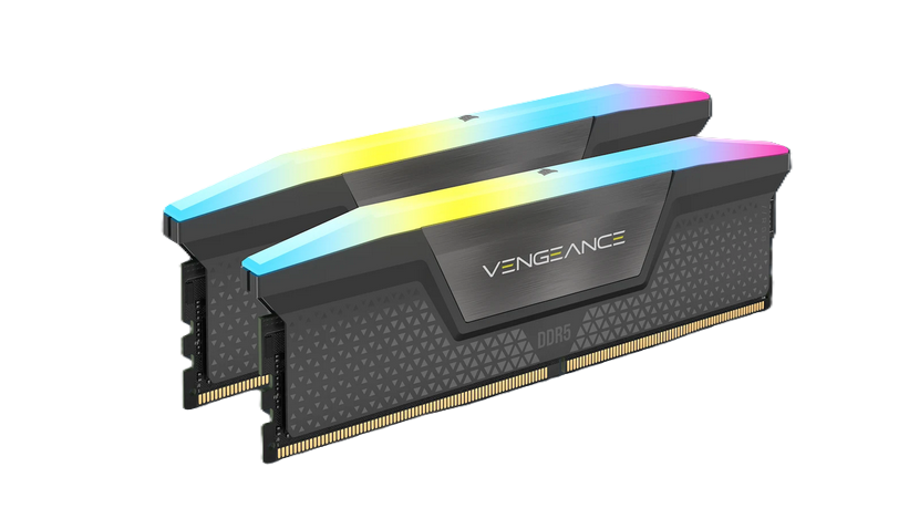Памет Corsair VENGEANCE RGB Grey 96GB (2x 48GB) DDR5 4800MHz, LC36, 1.4 V