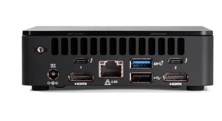Компютър ASUS NUC 12 Pro Slim, Intel Core i7-1260P 12C (3.4 / 4.7GHz, 18MB Cache), 2x DDR4-3200 SO-DIMM, 1x SSD M.2 NVMe, LAN, WiFI 6, Bluetooth 5.2, 1 x Headphone / Mic Jack, HDMI, 2x USB 2.0, 3x USB 3.2, 1x USB 4.0, Free DOS