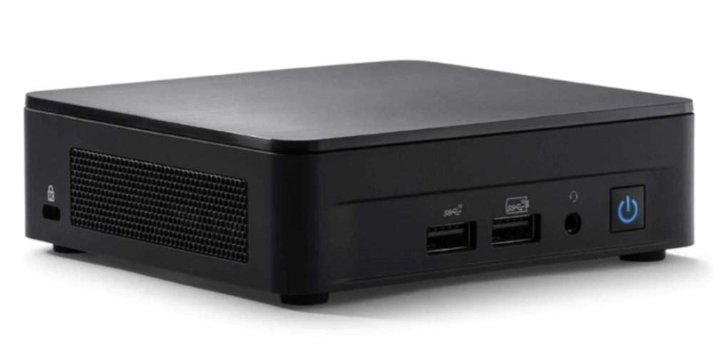 Компютър ASUS NUC 12 Pro Slim, Intel Core i7-1260P 12C (3.4 / 4.7GHz, 18MB Cache), 2x DDR4-3200 SO-DIMM, 1x SSD M.2 NVMe, LAN, WiFI 6, Bluetooth 5.2, 1 x Headphone / Mic Jack, HDMI, 2x USB 2.0, 3x USB 3.2, 1x USB 4.0, Free DOS