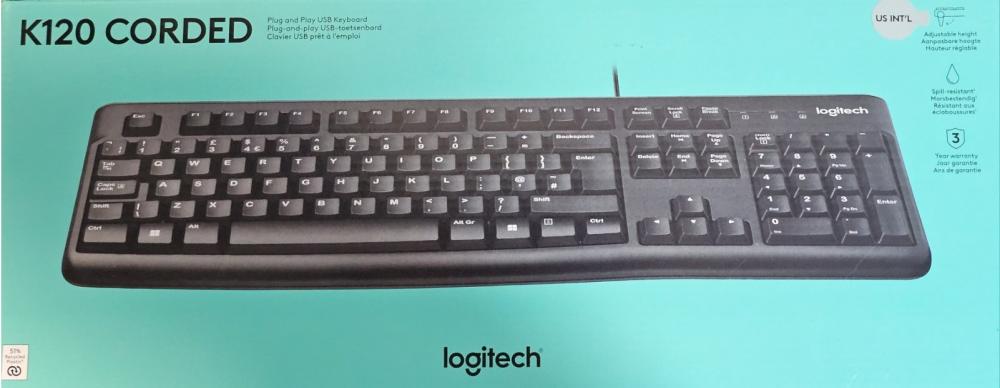 Клавиатура Logitech K120 for Business, (US), USB