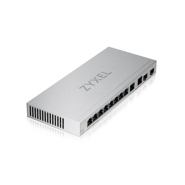 Суич ZyXEL XGS1210-12, 8-Port Gigabit webmanaged Switch with 8 port 1G + 2-Port 2.5G + 2-Port SFP+