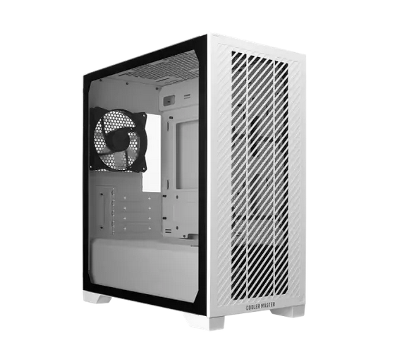 Кутия CoolerMaster Elite 301 White Lite, Mini Tower, 1 x USB 3.0, 1 x USB Type-C, 1 x 3.5mm Аудио жак, ITX / Micro ATX