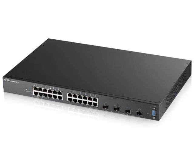 Комутатор ZyXEL XGS2210-28, 24 port Gigabit L2 managed switch, 4x 10G