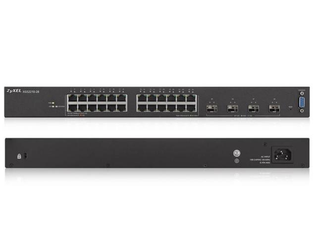 Комутатор ZyXEL XGS2210-28, 24 port Gigabit L2 managed switch, 4x 10G