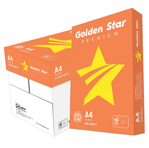 Хартия APP, Golden Star Premium A4, 80 g/m2, 5 x 500 листа