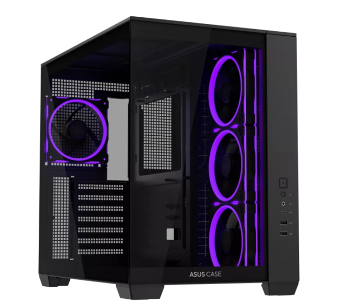 Кутия ASUS A32 PLUS Tempered Glass, Middle Tower, 2 x USB 3.0, 1 x USB 3.2 Type-C, 1 x headphone / Microphone, ATX / Micro ATX / Mini-ITX, черна