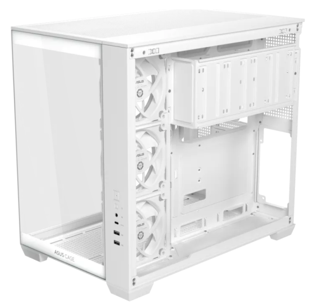 Кутия ASUS A32 PLUS Tempered Glass White, Middle Tower, 2 x USB 3.0, 1 x USB 3.2 Type-C, 1 x headphone / Microphone, ATX / Micro ATX / Mini-ITX