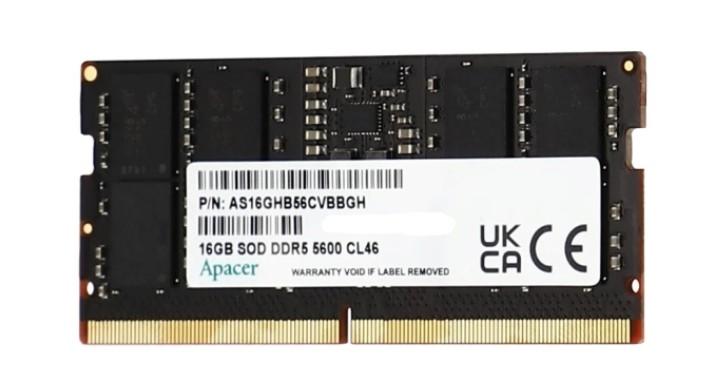 Памет Apacer 16GB DDR5 5600MHz SODIMM, CL46, 1.1 V