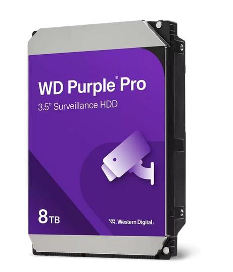 Твърд диск WESTERN DIGITAL Purple Pro Smart Video Hard Drive, 8TB SATA, 7200rpm, 256MB, 3.5" (8.89 cm)