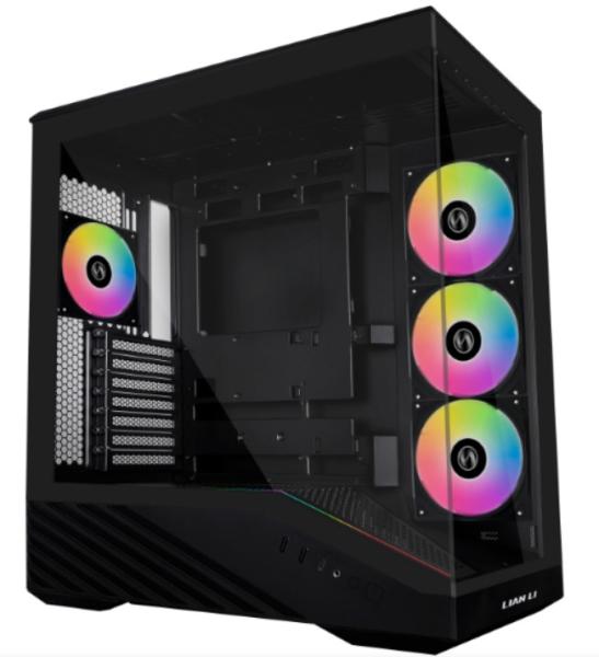 Кутия Lian Li Vector V100 ARGB Black, Mid-Tower, 2x USB 3.0, 1x USB 3.1 TYPE-C, 1x Audio, Tempered Glass, E-ATX/ATX /M-ATX/MINI-ITX, Бяла