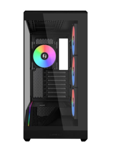 Кутия Lian Li Vector V100 ARGB Black, Mid-Tower, 2x USB 3.0, 1x USB 3.1 TYPE-C, 1x Audio, Tempered Glass, E-ATX/ATX /M-ATX/MINI-ITX, Бяла