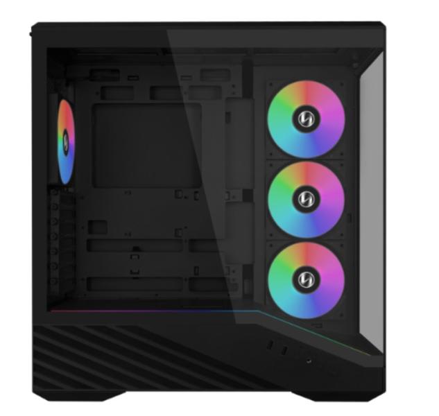 Кутия Lian Li Vector V100 ARGB Black, Mid-Tower, 2x USB 3.0, 1x USB 3.1 TYPE-C, 1x Audio, Tempered Glass, E-ATX/ATX /M-ATX/MINI-ITX, Бяла