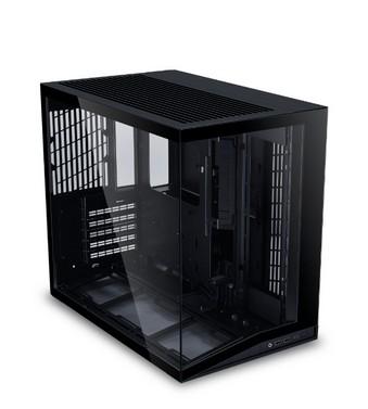 Кутия Lian Li O11 Dynamic Mini V2 Black, Mini Tower, 2x USB 3.0, 1x USB 3.1 TYPE-C, 1x Audio, ATX / Micro-ATX / Mini-ITX