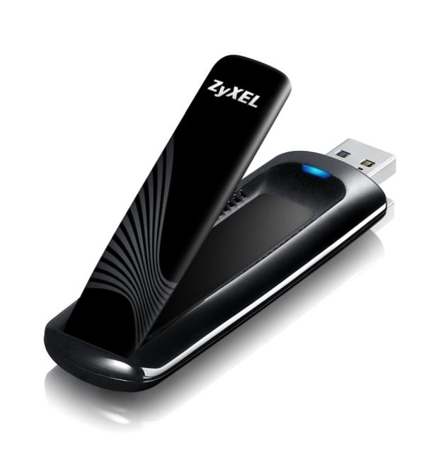 Безжичен Wireless адаптер ZyXEL NWD6605 Dual-Band, Wireless AC1200, 802.11ac, 2.4GHz 300Mbps/5GHz 867Mbps, USB 3.0