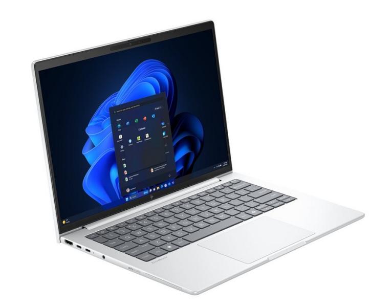 Лаптоп HP EliteBook 8 G1i AI, Intel Core Ultra 7 255U 12C (1.7 / 5.2 GHz, 12MB Cache), 14.0" (35.56 cm) WUXGA, 60 Hz, 16GB DDR5, 512MB M.2 NVMe SSD, Windows 11 Pro