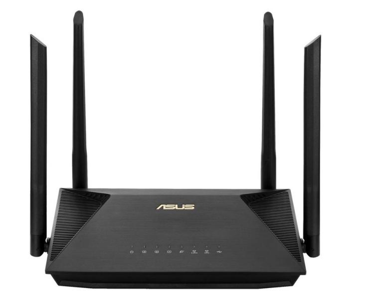 Рутер ASUS RT-AX1800U AX1800 Dual-Band, 3G/4G, WAN x 1 RJ45 Gigabits, LAN x 3 RJ45 Gigabits, USB