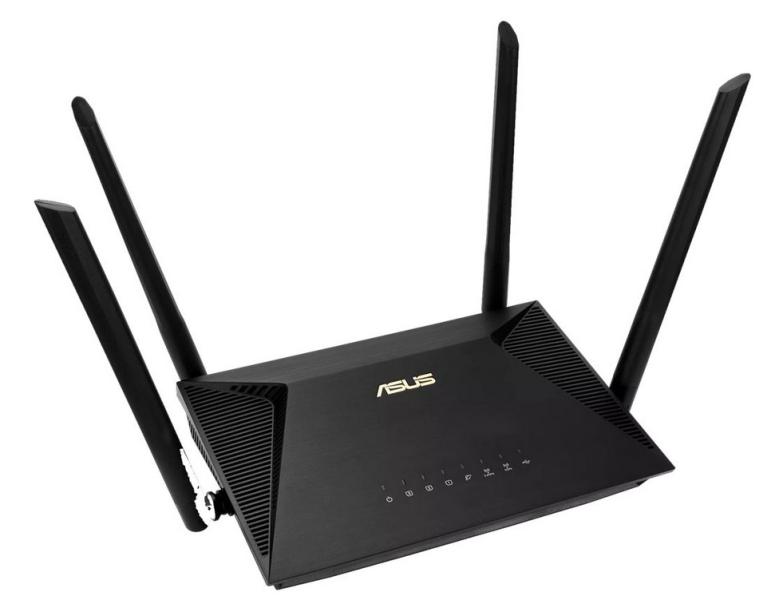 Рутер ASUS RT-AX1800U AX1800 Dual-Band, 3G/4G, WAN x 1 RJ45 Gigabits, LAN x 3 RJ45 Gigabits, USB