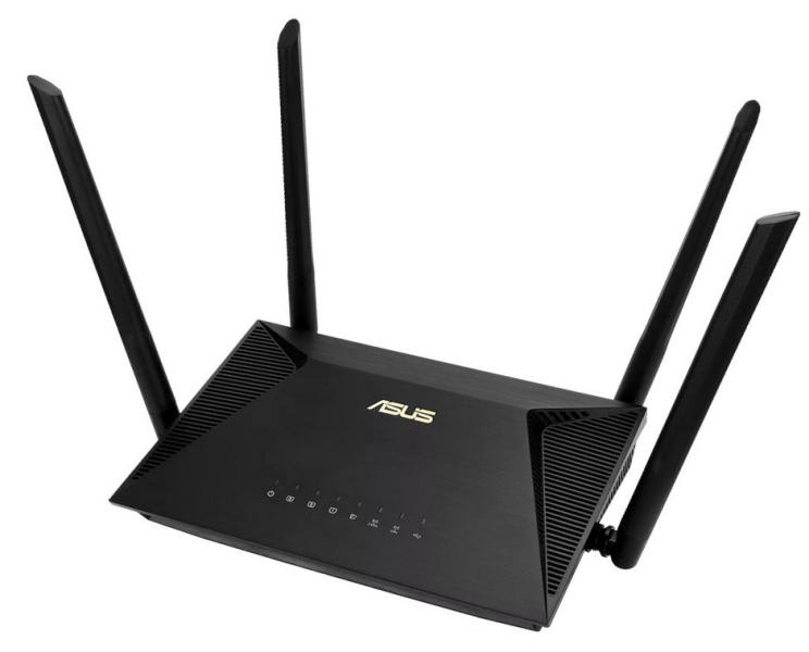 Рутер ASUS RT-AX1800U AX1800 Dual-Band, 3G/4G, WAN x 1 RJ45 Gigabits, LAN x 3 RJ45 Gigabits, USB