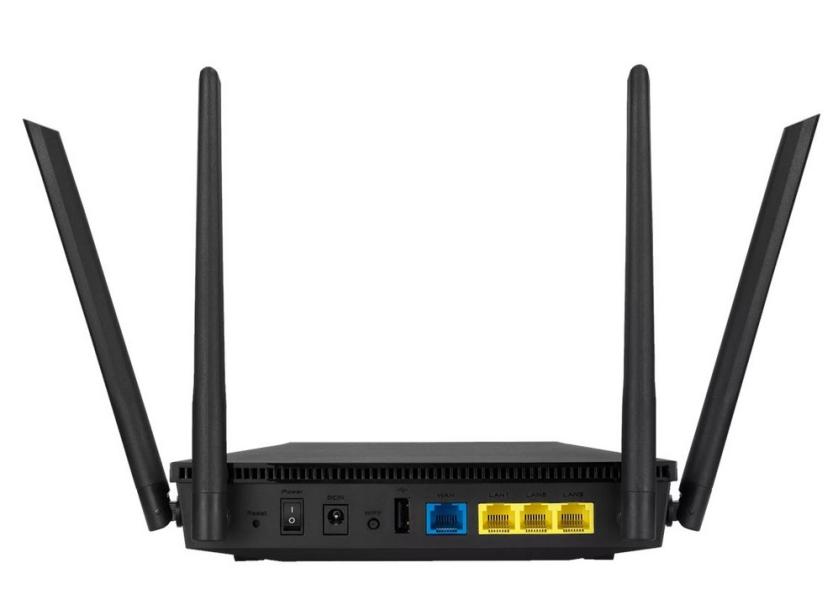 Рутер ASUS RT-AX1800U AX1800 Dual-Band, 3G/4G, WAN x 1 RJ45 Gigabits, LAN x 3 RJ45 Gigabits, USB