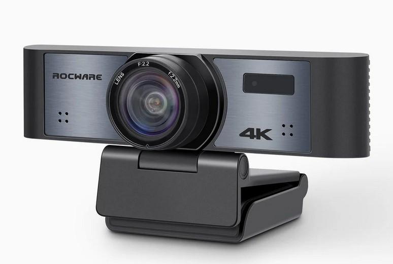 Уеб камера ROCWARE RC16, 4K UHD, 110 градуса, 8x зуум, USB-C