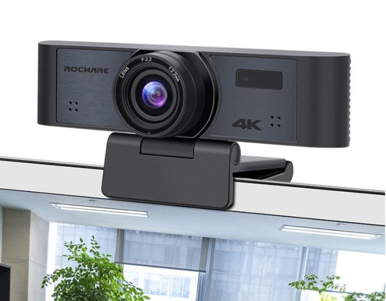 Уеб камера ROCWARE RC16, 4K UHD, 110 градуса, 8x зуум, USB-C