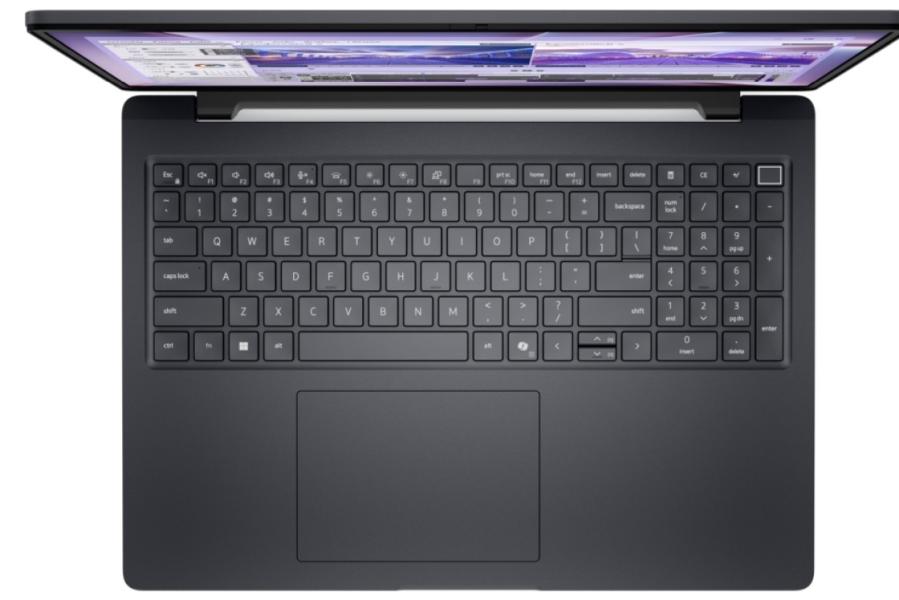 Лаптоп Dell Pro Max 16 MC16250, Intel Core Ultra 7 265H 16C (1.7 / 5.3 GHz, 24MB Cache), 16.0" (40.64 cm) Full HD+ IPS Anti-Glare, LCD NoTouch, NVIDIA RTX PRO 500 6GB GDDR7, 32GB DDR5, 512 GB M.2 NVMe SSD, WiFi+BT, IR Cam+Mic, BG Backlit KBD, Ubuntu