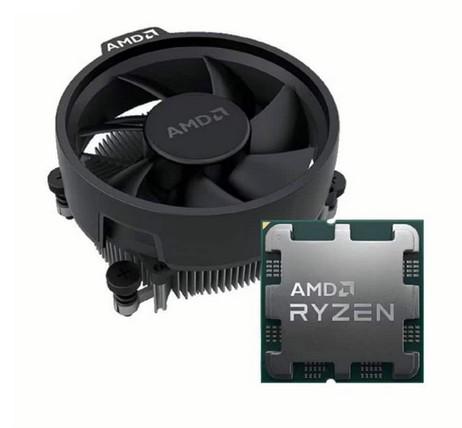 Процесор AMD Ryzen 5 7400, 6C (3.3/4.3GHz, 16MB Cache), AM5, 65W, MPK, с охлаждане