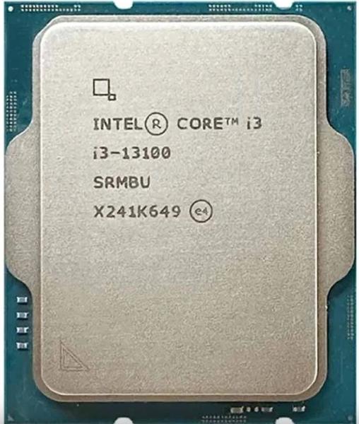 Процесор Intel Core i3-13100, 4C (3.4 / 4.5Ghz, 12MB Cache, 89W, LGA1700), TRAY, без охлаждане