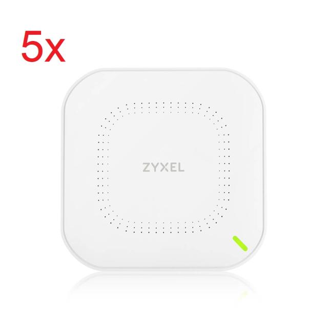 Аксес-пойнт ZyXEL WAC500, 5 Pack excl Power Adaptor, 1 year NCC Pro pack license bundled, EU and D UK, UNIFIED AP, ROHS