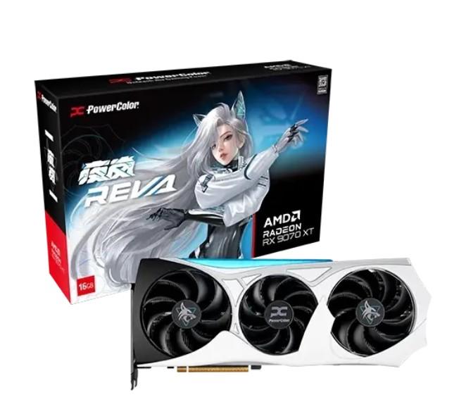 Видео карта PowerColor Radeon RX 9070 XT HELLHOUND OC REVA EDITION 16GB GDDR6, 256-bit, HDMi, DP