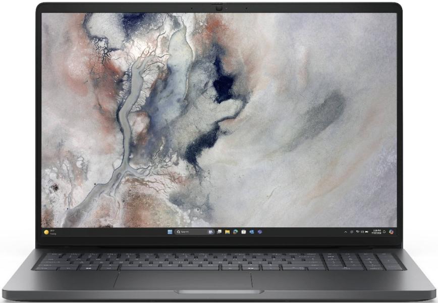 Лаптоп Dell Dell Pro 16 (PC16250), Intel Core i5 120U 10C (3.8 / 5GHz, 12MB Cache), 16.0" (40.64 cm) FHD Anti-Glare, Integrated Intel Graphics, 16GB DDR5, 512GB SSD M.2 PCIe, WiFi+BT, Cam+Mic, BG Backlit KBD, Ubuntu