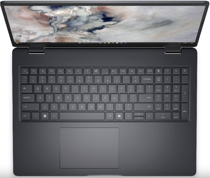 Лаптоп Dell Dell Pro 16 (PC16250), Intel Core i5 120U 10C (3.8 / 5GHz, 12MB Cache), 16.0" (40.64 cm) FHD Anti-Glare, Integrated Intel Graphics, 16GB DDR5, 512GB SSD M.2 PCIe, WiFi+BT, Cam+Mic, BG Backlit KBD, Ubuntu